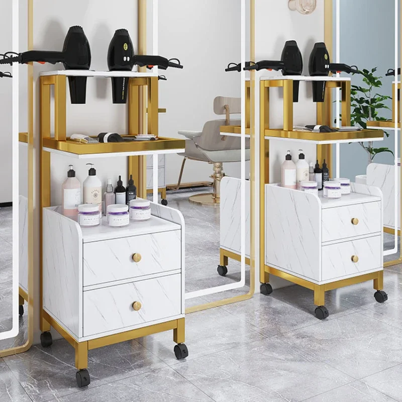 

Utility Cart Salon Trolly Wheels Commercial Hair Stylist Salon Trolly Metal Cabinet Wagen Mit Rollen Beauty Salon Furniture