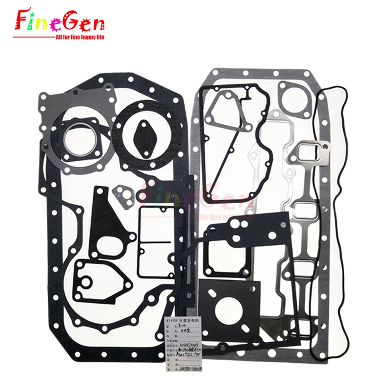 Kipor Original Gasket Set for KD388 and KD488 Includes Cylinder Gasket of Generator KDE11E/SS KDE13E3/SS3 KDE16E/SS KDE20SS3/E3