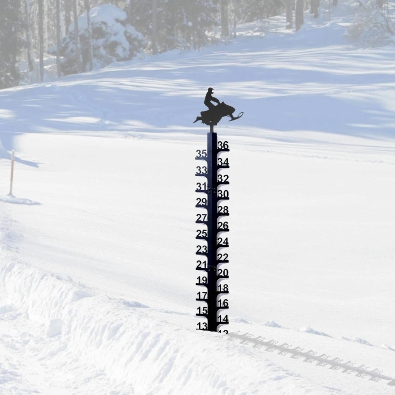 Metal Snow Measuring Ruler Practical Christmas Winter Measuring Rulers Tools
