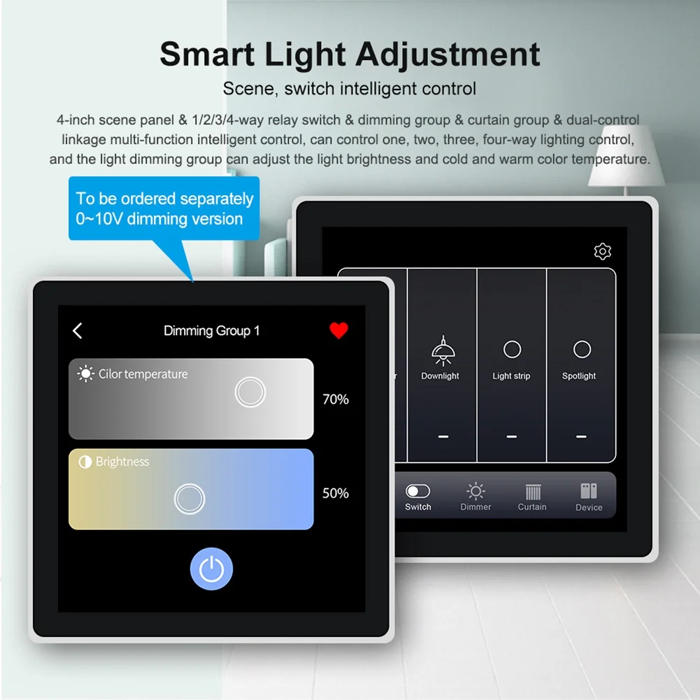 Tuya T3E Pro Sakelar Panel Kontrol Pintar Sakelar Panel Layar Sentuh Zigbee I Sakelar Lampu Tekan Dinding Rumah Cerdas ABS Hitam