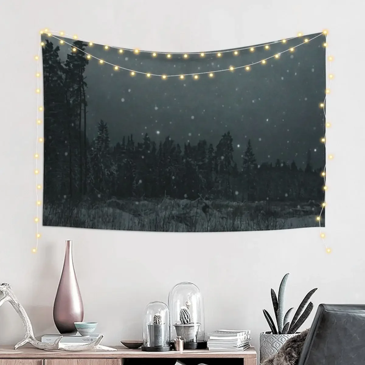 Snowfall Tapestry Room Aesthetic Decor Living Room Decoration Bed Room Decoration Tapestry