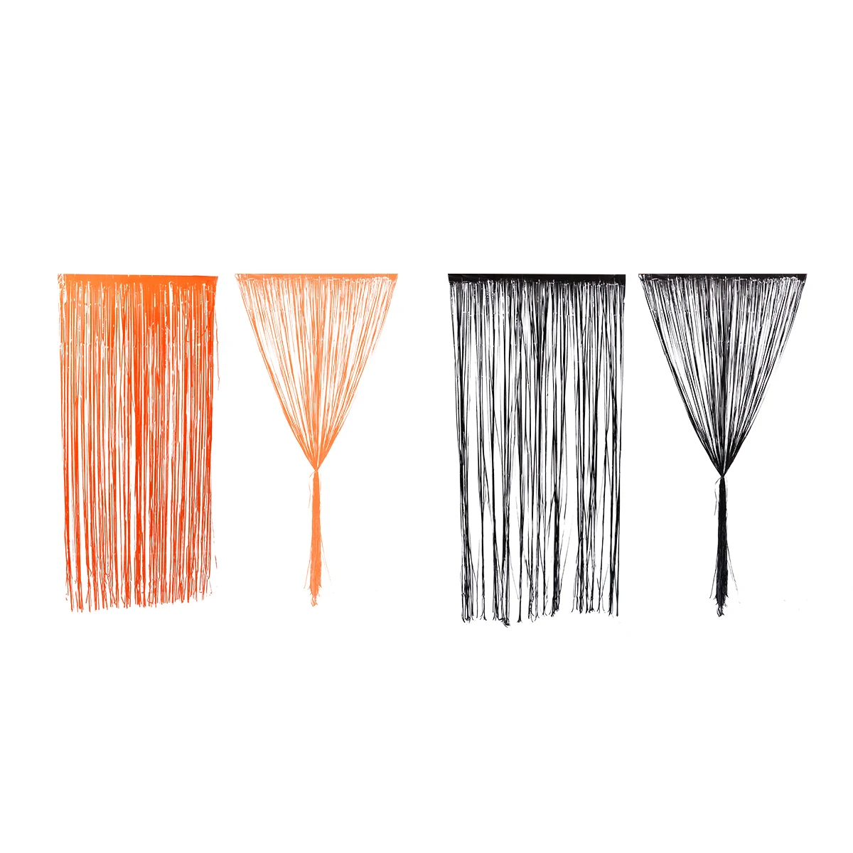 

4pcs Decor Halloween Background Beaded Wedding Pet Travel Lightweight Reusable Door Curtains Stage Performance