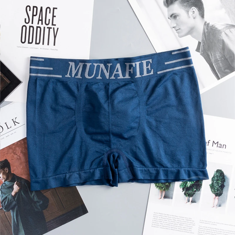 Calzoncillos bóxer de cintura media para hombre, ropa interior Sexy, transpirable, alta elasticidad, cómoda