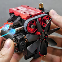 TOYAN FS L200AC Twin-cylinder Nitro Engine Model 7CC Four-stroke Inline Air-cooled Engine Model KIT Version Metal Engine Toy