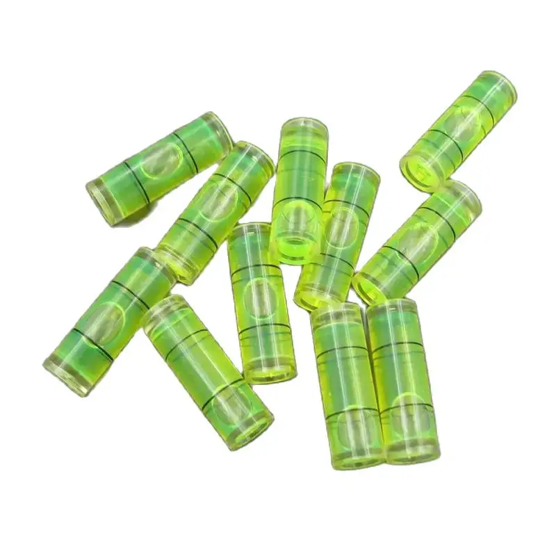 

(500pieces/lot) Diameter 10mm Length 30mm 35mm Acrylic Tube Bubble Level Spirit Level Vial Measuring Instrument