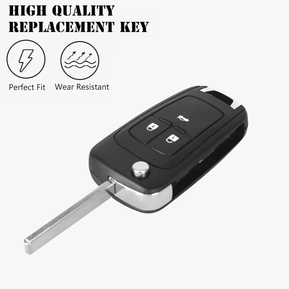 Car Key Shell Vehicle Folding Car Flip Remote Control Key Replacement Remote Control Key Shell For Chevrolet Buick