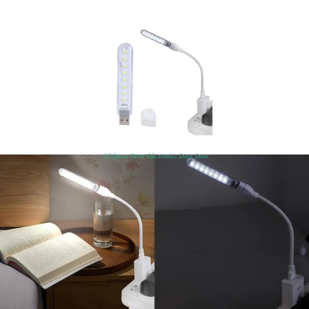 

SZ USB -светодиодный свет с 8 светодиодами и сгибаемыми трубками для кемпинга, рыбалки, автомобиля, комнат в общежитии и спальни