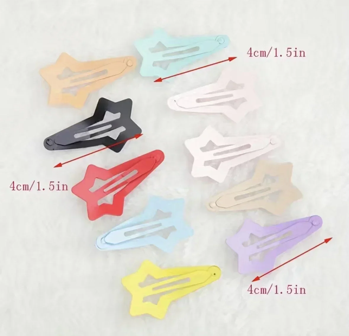 15/30 Buah Aksesori Rambut Harian untuk Anak Perempuan Rambut Wanita Jepit Rambut Pentagram Anak-anak Aksesori Jepit Rambut BB untuk Anak Perempuan