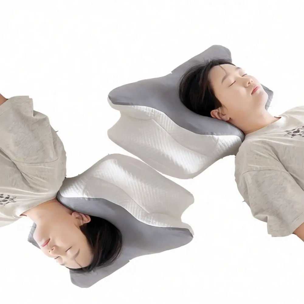 Ergonomic Butterfly Pillow Slow Rebound Memory Foam Neck Support Cushion Breathable Healthy Sleeping Pillow For Bed Home