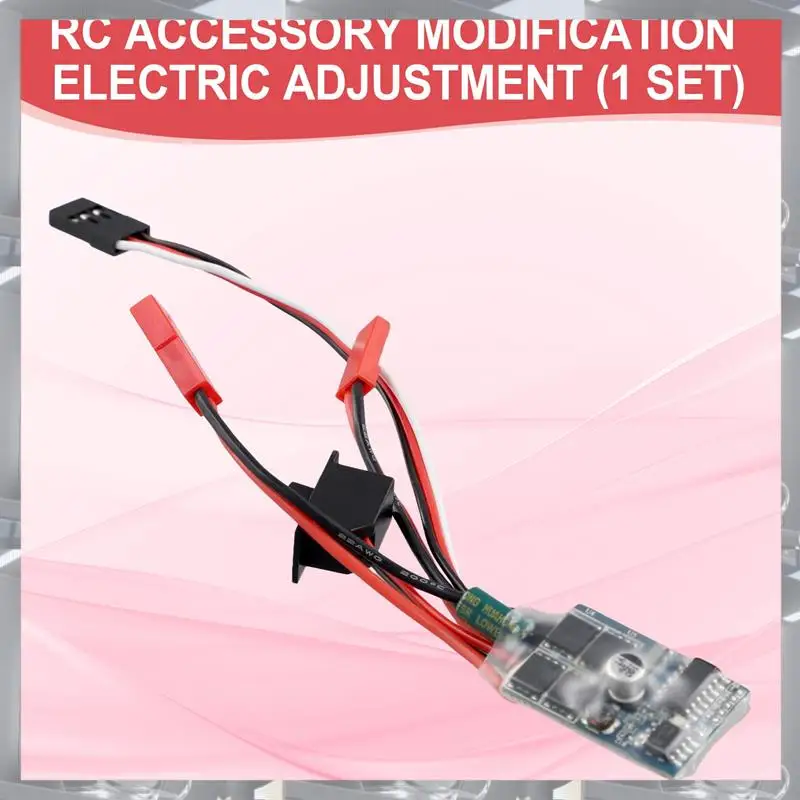 A84F-RC 자동차 35A ESC 정방향 역방향 브러시 브레이크 양방향 ESC 모터 속도 컨트롤러 1/16 1/18 1/24 자동차 보트 탱크