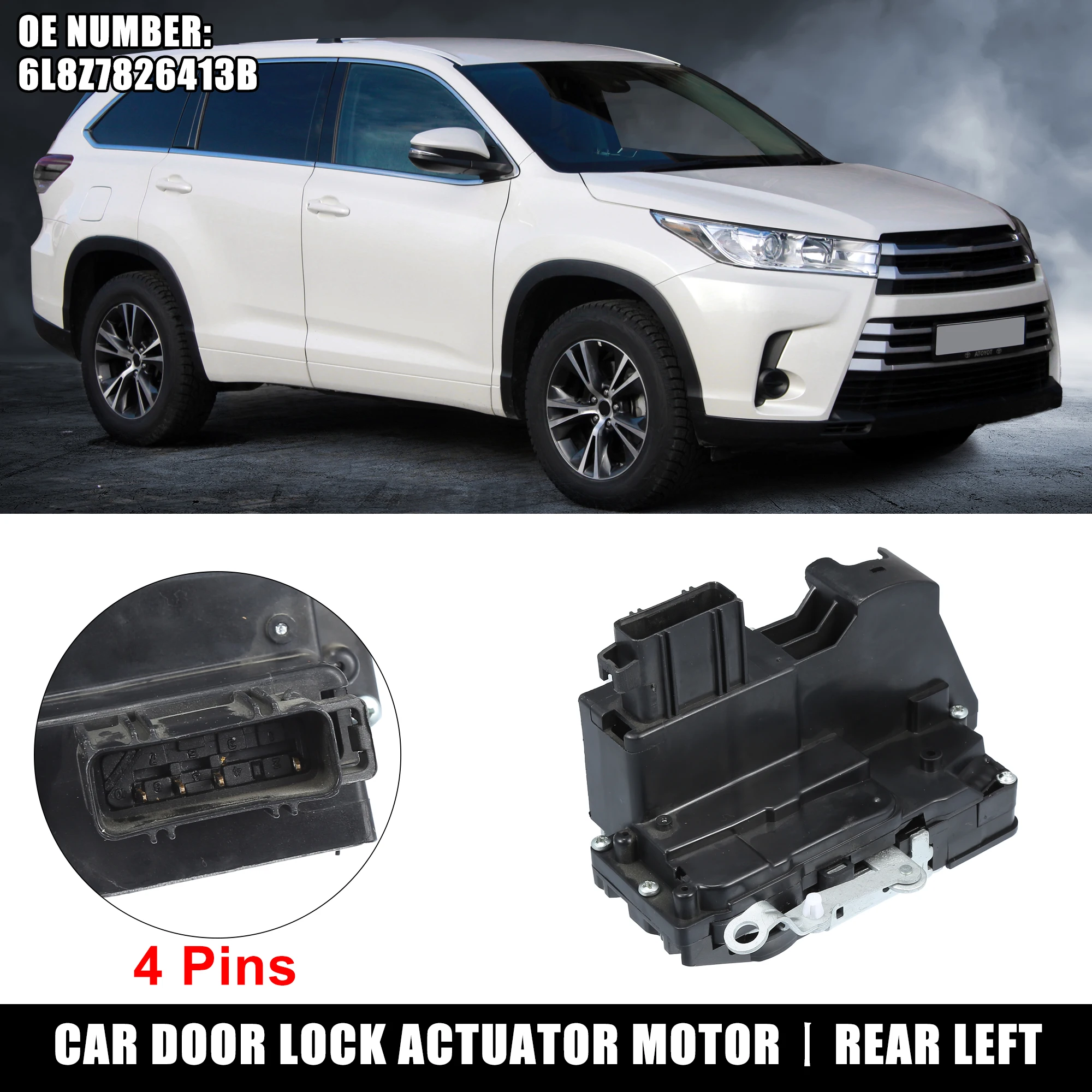 

Привод замка задней левой двери Uxcell для Ford Escape 2001-2007 No 6L8Z7826413B