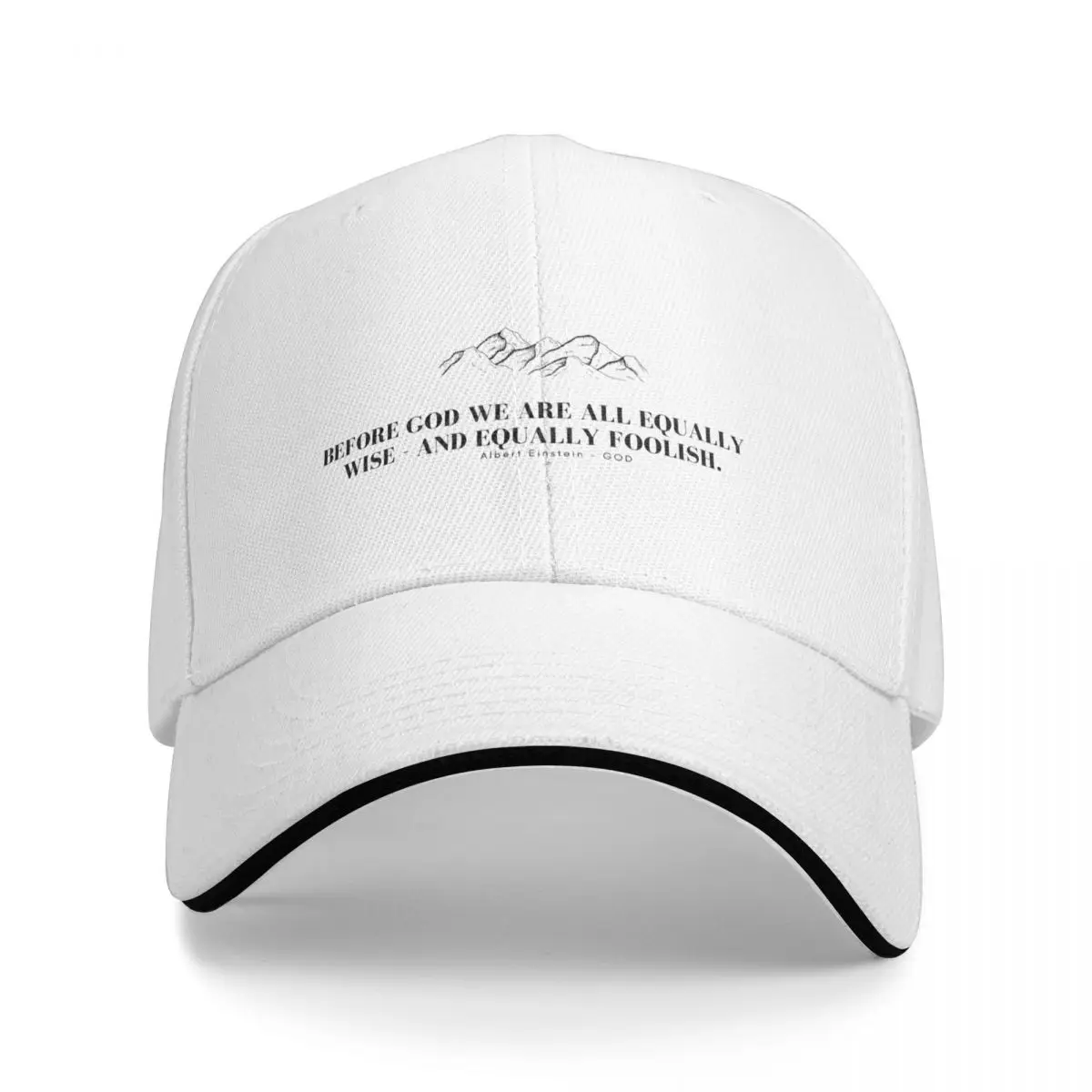 Before God we are all equally wise and equally foolish Baseball Cap Gentleman Hat Vintage Men Caps Women's