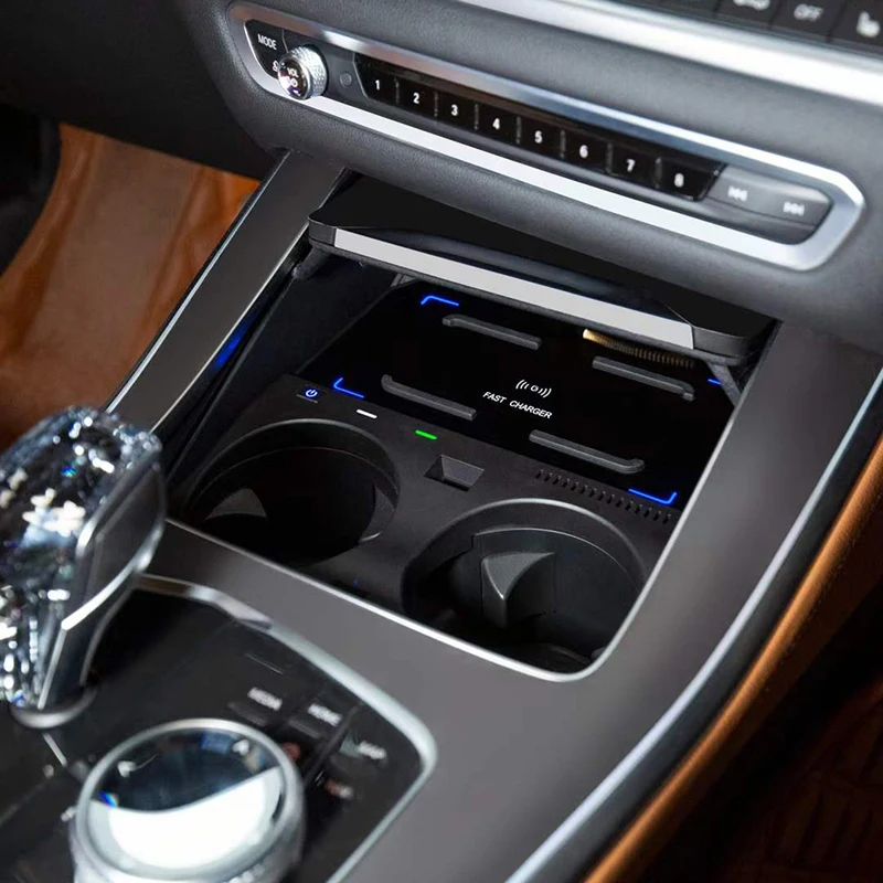 

15W Car wireless charger for BMW X5 G05 X6 G06 2019 2020 2021 2022 2023 fast phone charger charging phone holder