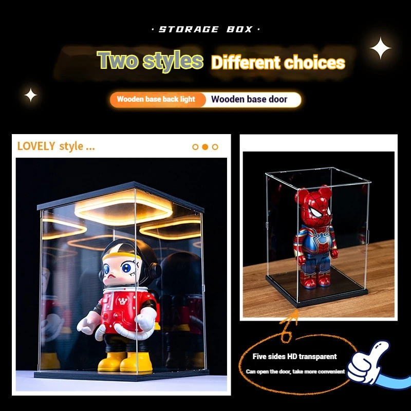 

Suitable For Bubble Mart Chess Adventure Vinyl Face Plush Handheld Reversible Lamp Dollstorage Display Box