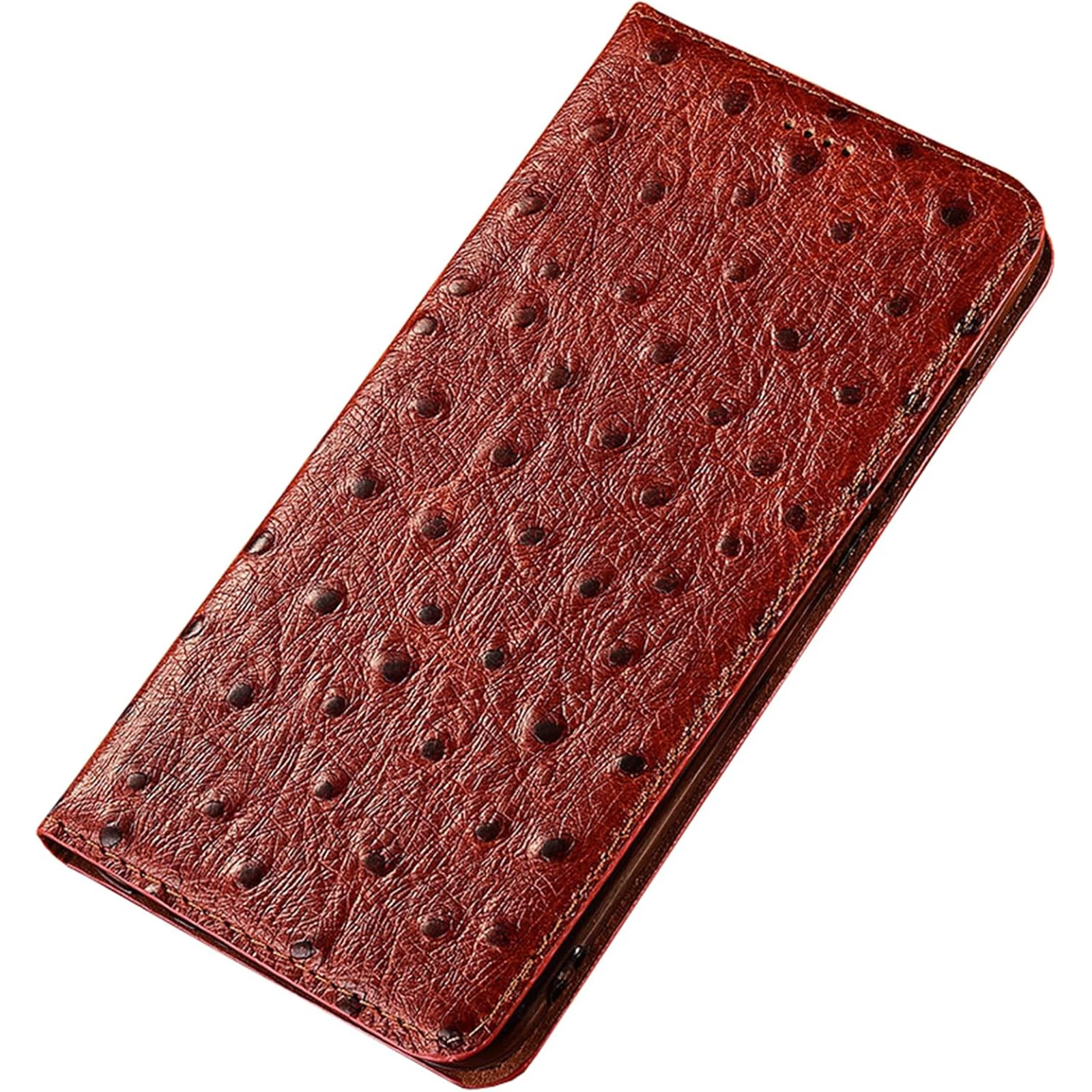 

Flip Cover for Samsung Galaxy S26 S26 Plus S26 Ultra Flip Leather Wallet Ostrich Pattern Shockproof Case