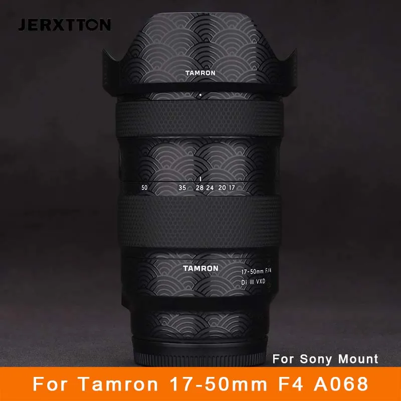 Tamron-Película de envoltura de vinilo para cámara, pegatina protectora para lente de cámara, 17-50mm, F4, A068, 3M