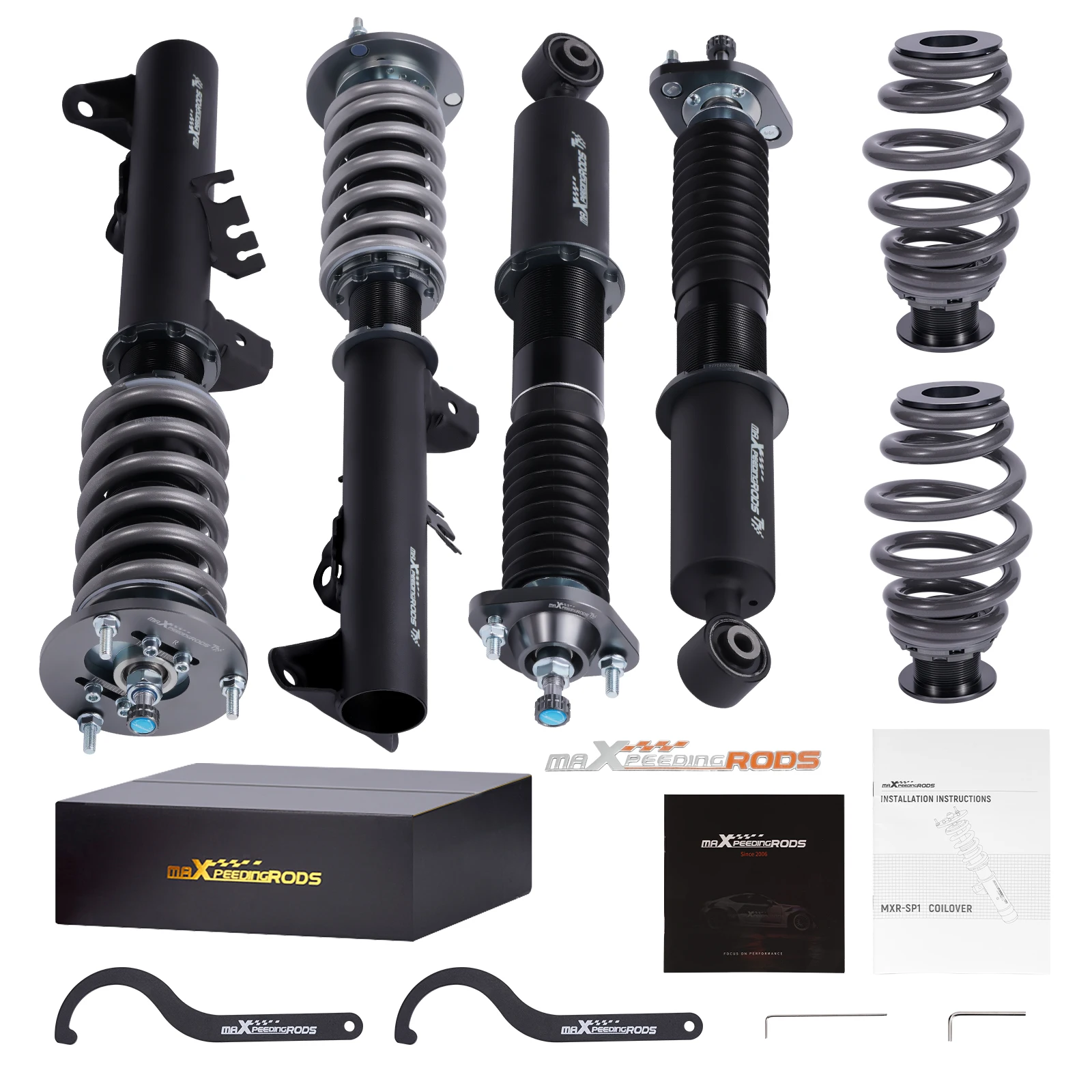 

MaXpeedingrods Performance Coilover Suspension Shocks for BMW E36 318is 316i 320i 323i 323is 325i 328i 328is