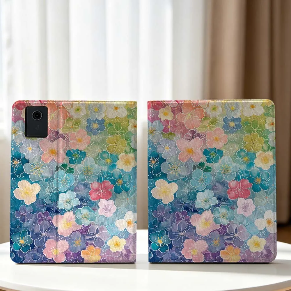 Blue Flower Creative Design Soft For Lenovo Xiaoxin Pad Pro Tab P12 P11 11 13 11.2 inch K11 Plus Pen Tray Tablet Case