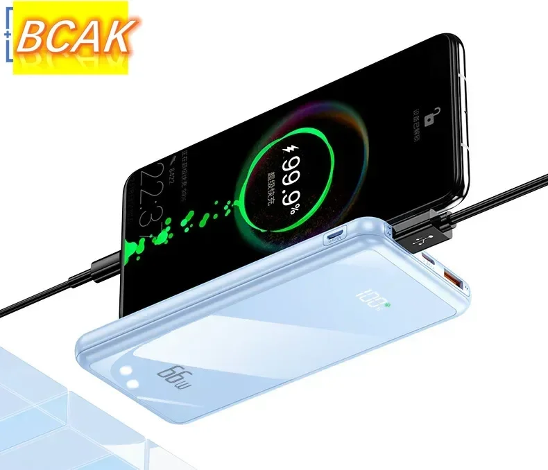 BCAK power bank Wholesale of  30000 Milliampere Large Capacity Built-in Power Bank Fast Charging Mobile Power Supply Gifts