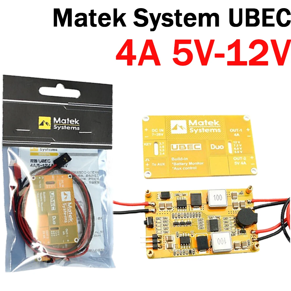 RC Helicopter Aircraft Parts for Matek System for UBEC Duo 4A 5V~12V & 4A 5V