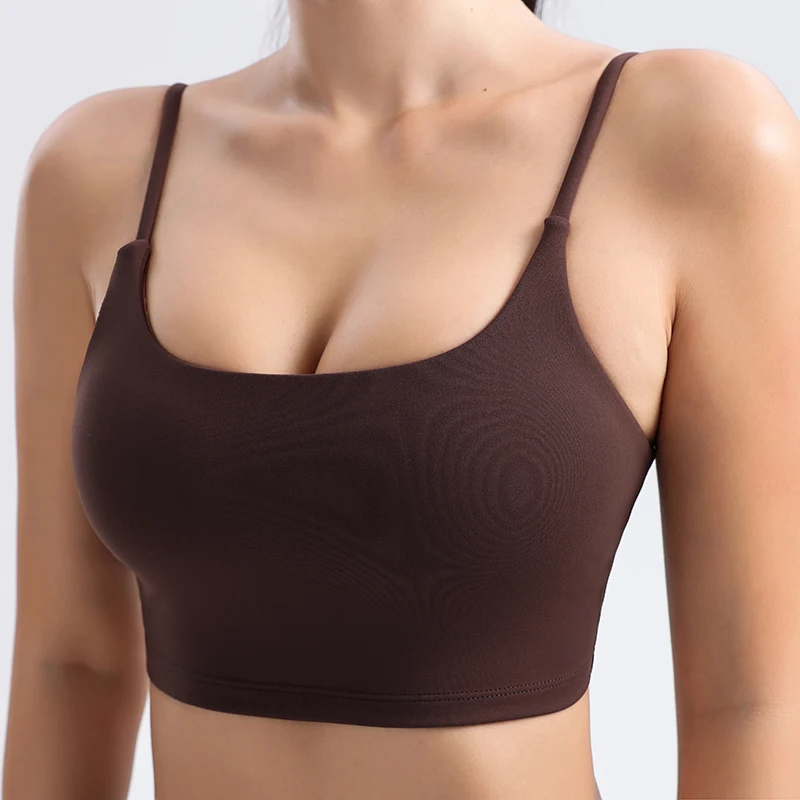 Sujetador deportivo Sexy para mujer, ropa interior de Yoga de soporte medio a alto, sujetador acolchado elástico para correr, entrenamiento de gimnasio