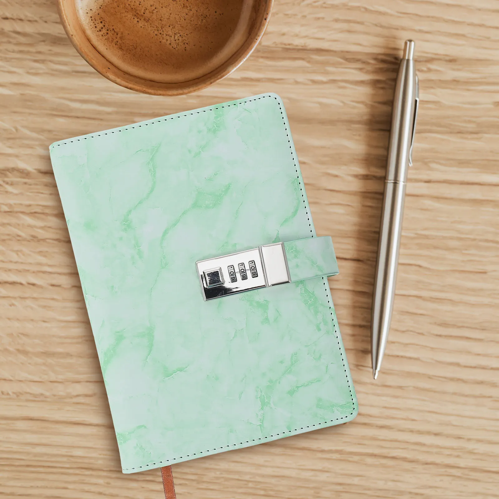 

Премиальный блокнот-ежедневник из ПУ-кожи с гладкой бумагой для ежедневного планирования и организации расписания, подарок для студентов