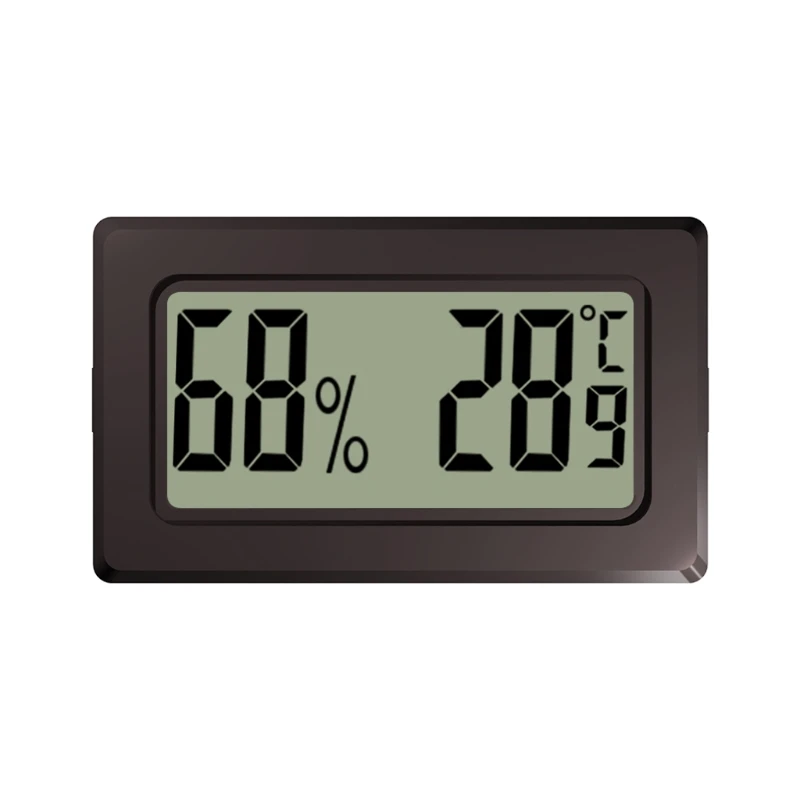 Wireless Hygrometer Thermometer LCD Digital Temperature Humidity Meter Thermometer Humidity Gauge Meter for Reptile