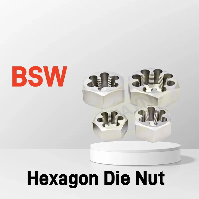 

1PCS British system BSW Hexagon Dies Nut Alloy Steel 3/16 1/4 5/16 3/8 7/16 1/2 3/4 7/8 1/8 1'' Right Hand Nut Die