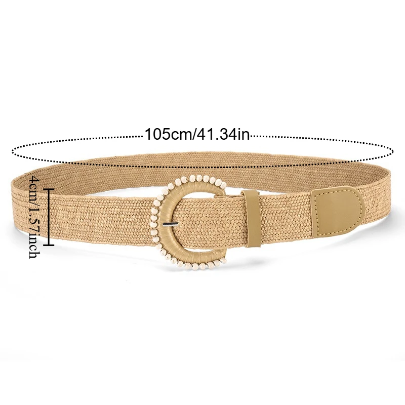 2026 New Arrival Women's Braided Stretch Belt—Fashionable Casual Pin Buckle Sweet Trendy Versatile Fabric Belt women belt