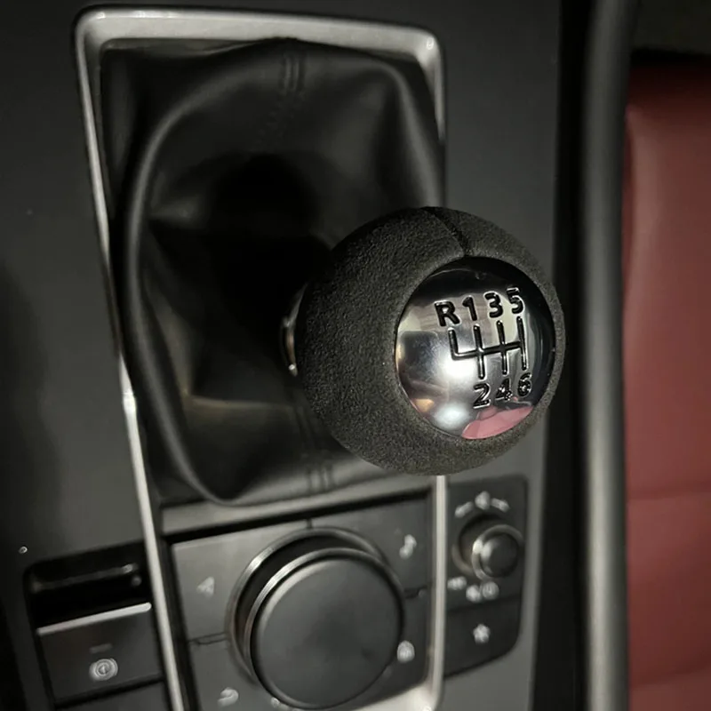 Brand New Suede 5 Speed ​​6 Speed ​​Manual Shift Knob For Mazda 6 Atenza For Mazda 3 Axela Mazda 8 5 CX-5 CX-4 MX-5 MX5