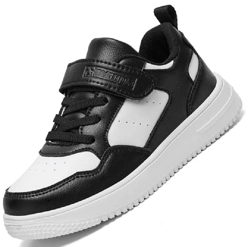 

Autumn winter Kids teens Running Sneakers Shoe Girls Sport Child leather Leisure Casual Warm Fashion easy matching damping Shoes