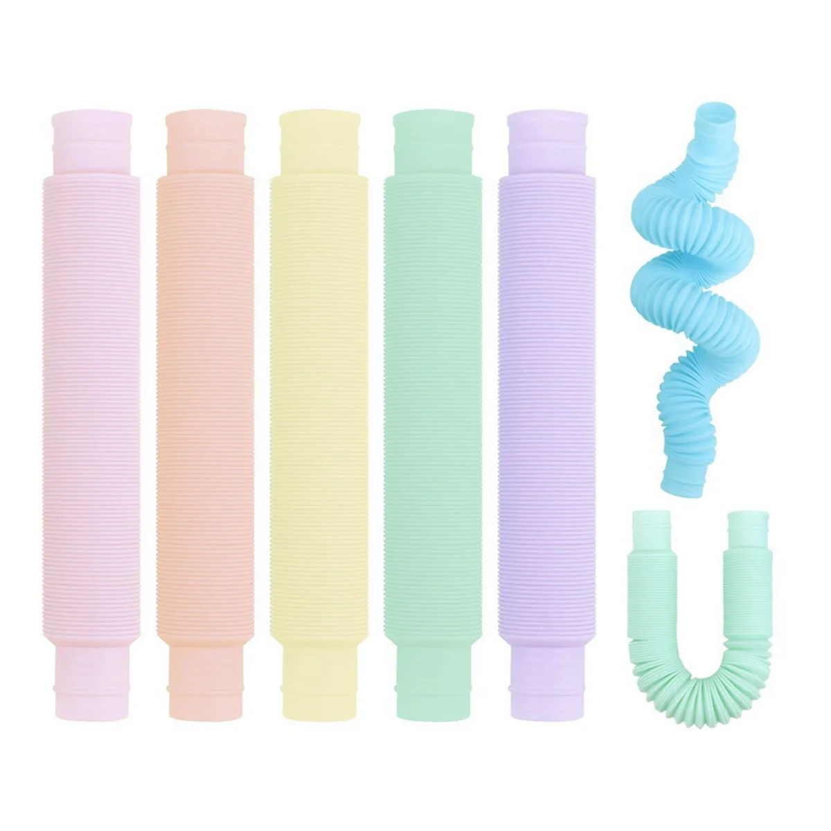 AINY-Jouets Pop Tubes Fidget pour Enfants, Cadeaux de ixd'Anniversaire, Souligné, Instituts, Jouet Sensoriel, Tube Commandé pour Tout-Petits, 78Pcs