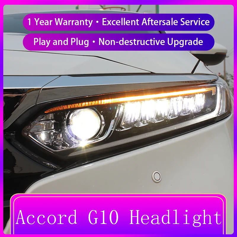 

2 шт., автомобильные передние фары для Honda Accord G10 2018-2023