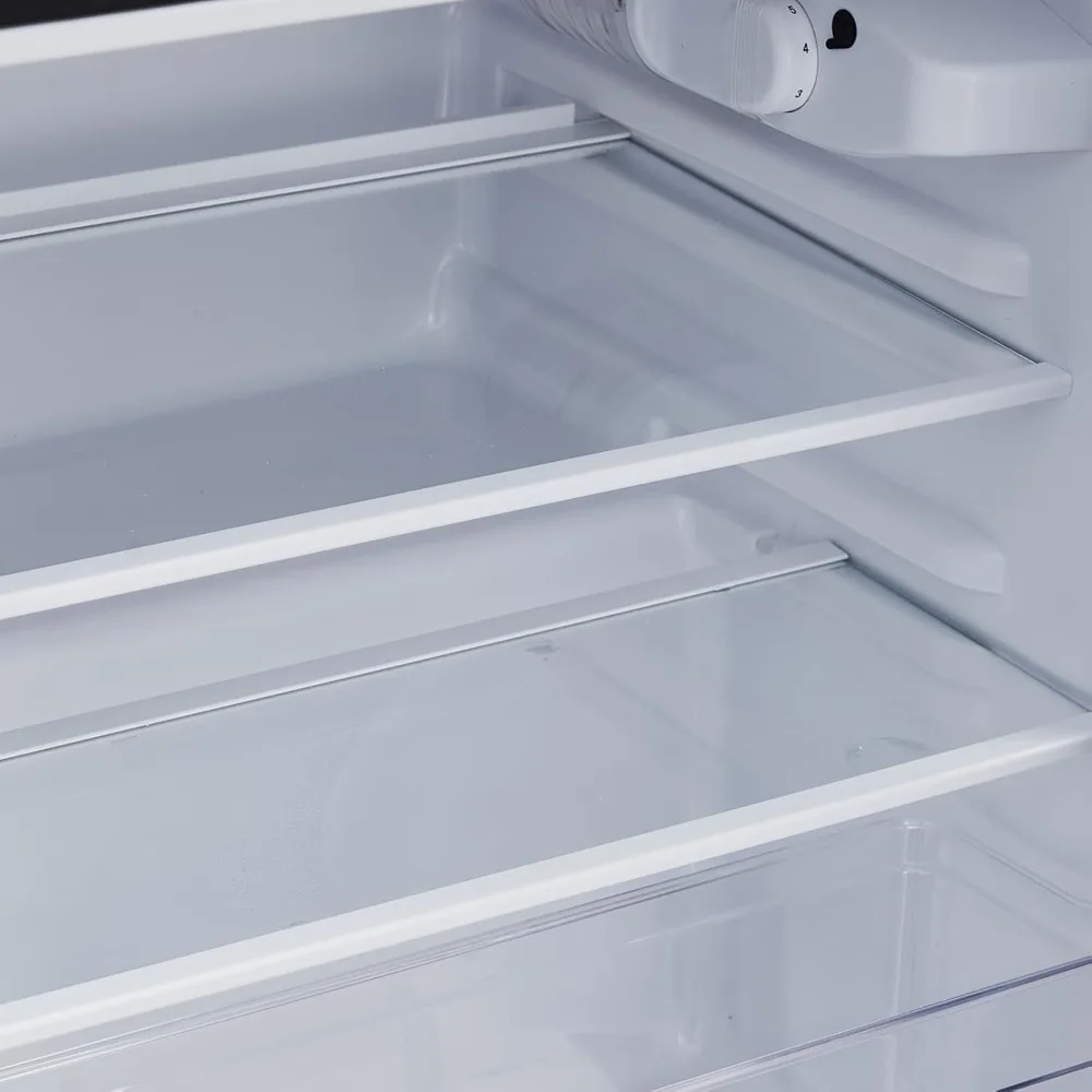 ثلاجة صغيرة 3.2 قدم مكعب مع فريزر، ثلاجة مدمجة ببابين، توفير الطاقة، ثلاجة النوم، حجرة الفريزر المدمجة، ثلاجة