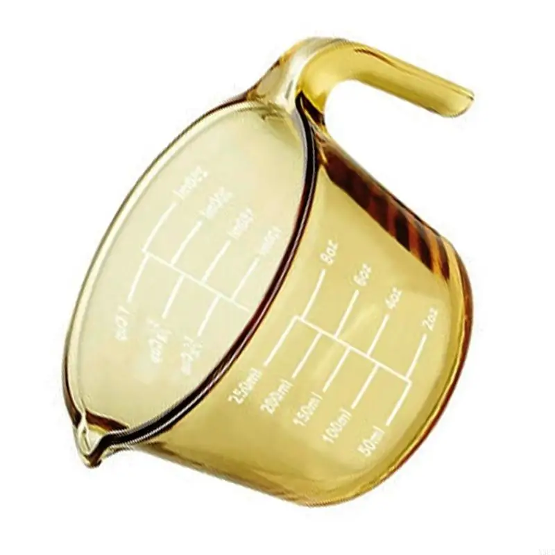 Premium Heatproof Glass Measuring Cup With Comfortable Handle Produced For Baking Cocktails And Daily Cooking X3UC