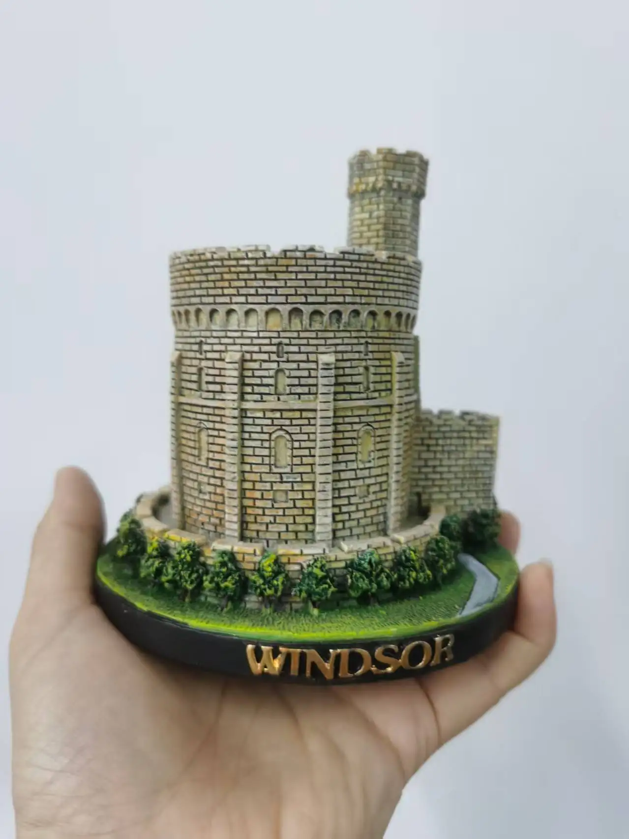

Фигурка из смолы, психический психологический песочный стол, игровая коробка, зерновая терапия, здание, виндзор