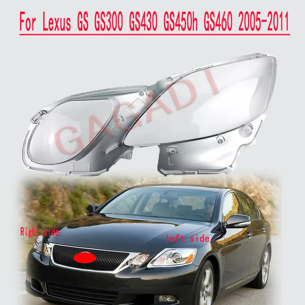 

For Lexus GS GS300 GS430 GS450h GS460 2005-2011 Car Front Headlamps Cover Waterproof Clear Headlight Lens