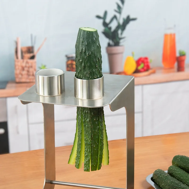 Easy Operation Commercial Kitchen Multiple Blades Cucumber Cutter Slicer Slicing Machine for Sushi