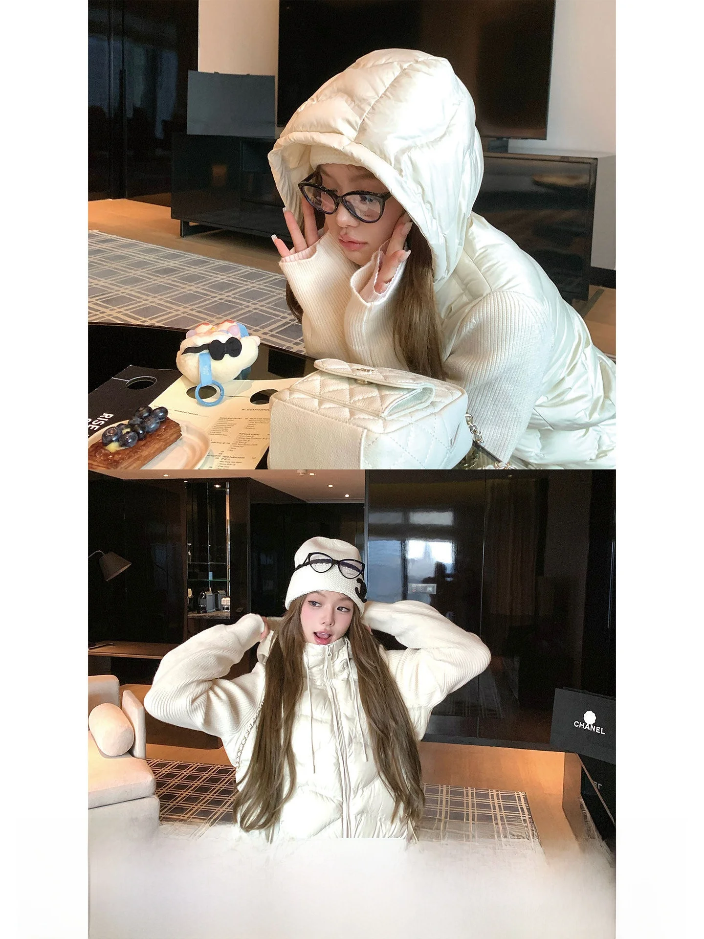 

Женское пуховое пальто Cloud Velvet Puffa Jaet: осенне-зимнее, теплое, вязаное, с пэчворком, приталенный крой, повседневное, с длинными рукавами, на молнии