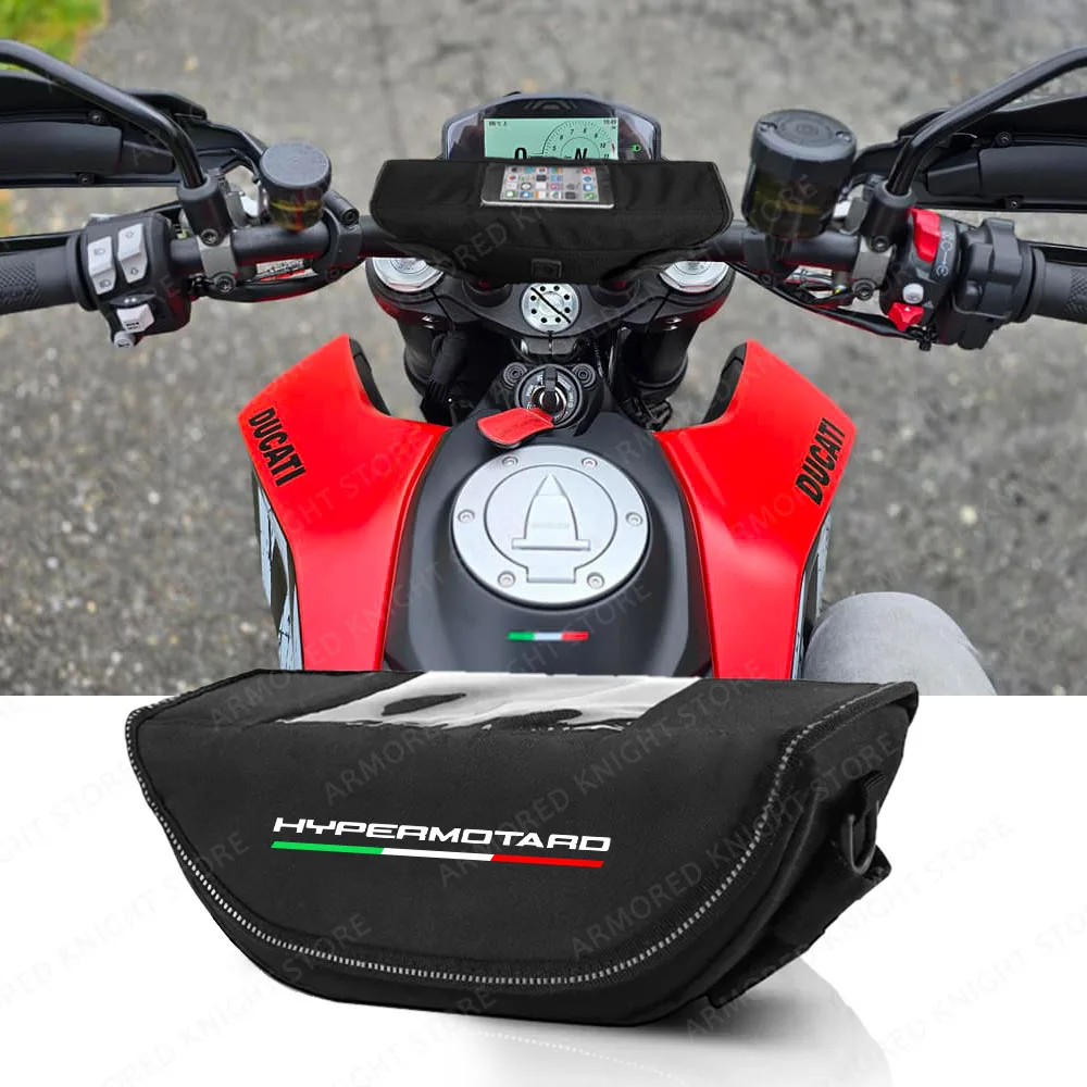 For Ducati Hypermotard 950 Hypermotard 950 SP 950 RVE 2023 Motorcycle Handlebar bag waterproof handlebar travel navigation bag