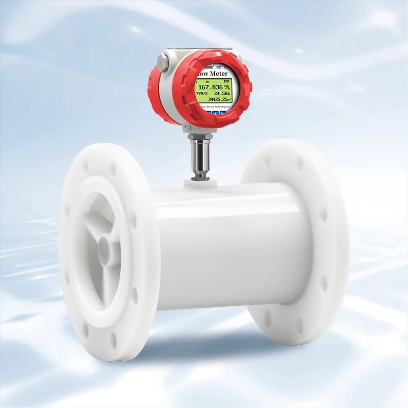 

Промышленный расходомер турбинного типа из ПТФЭ для агрессивных жидкостей, высокоточное измерение в химической промышленности