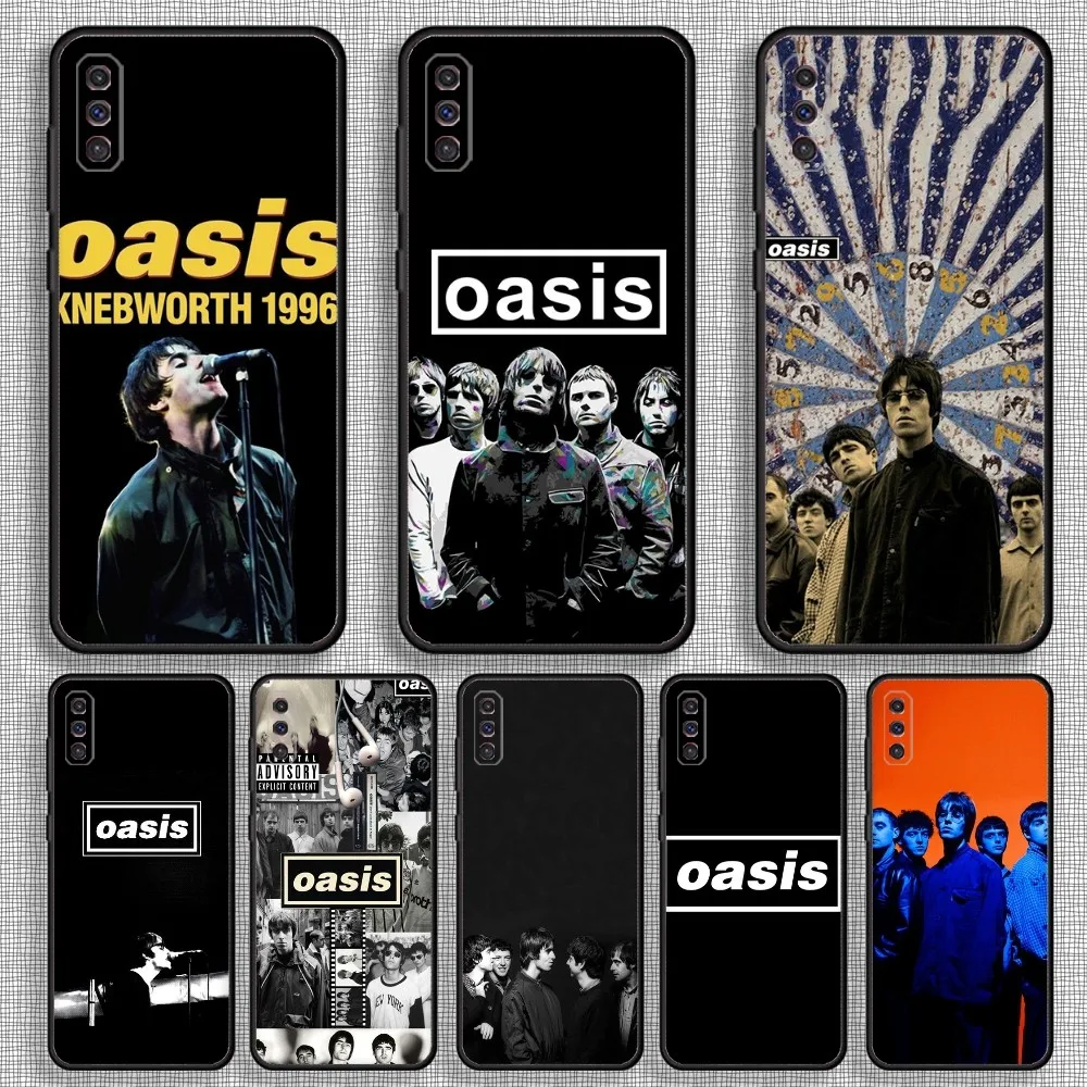 Band O-oasis Phone Case For Samsung S23,23,22,30,21,10,9,Note20 Ultra,Lite,Ultra,5G,Plus,FE,Black Soft Case