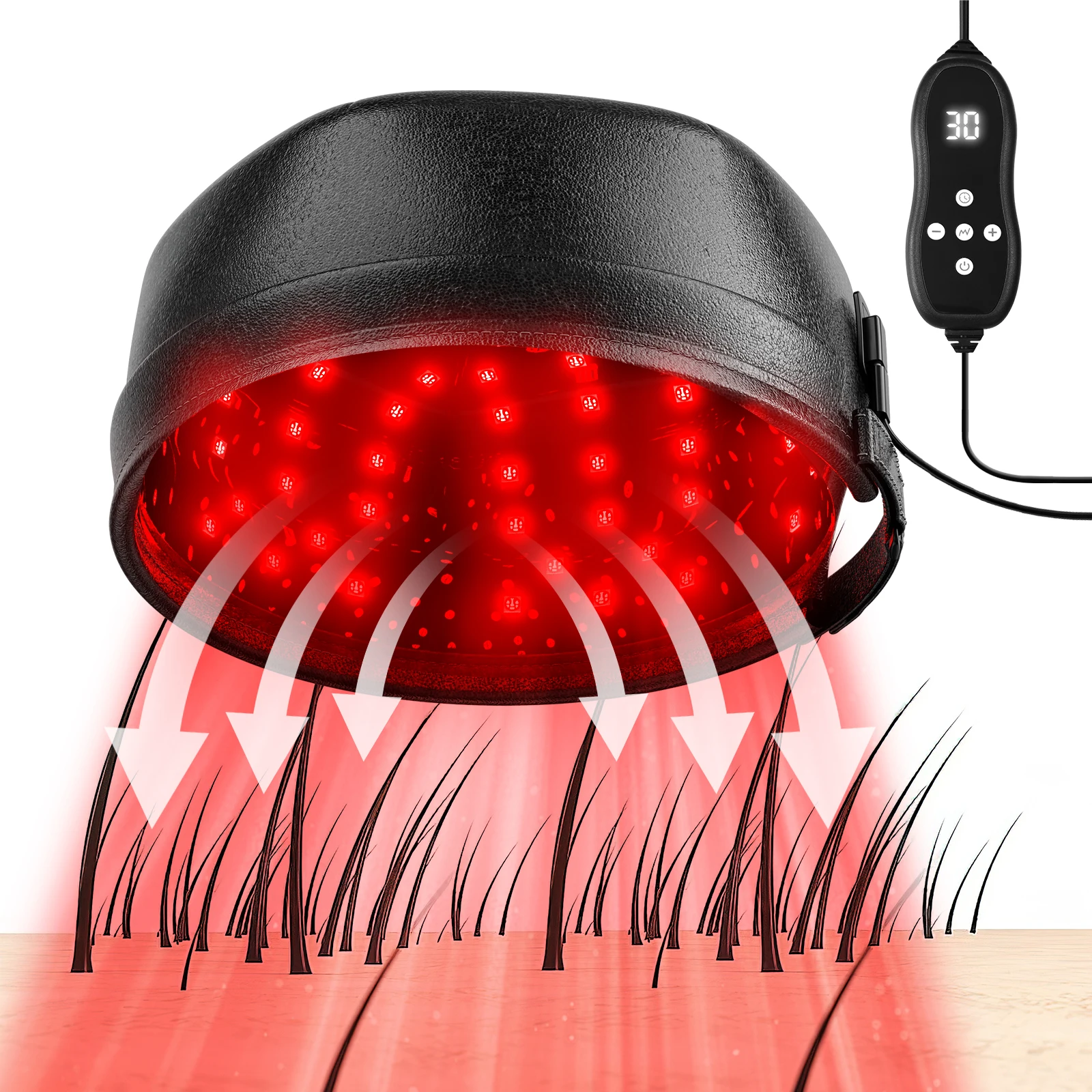 120 Diodes Hair Growth Laser Cap 850nm 660nm Red Light Therapy Cap for Hair Regrowth Anti Hair Loss Relax Scalp Hair Care Hat