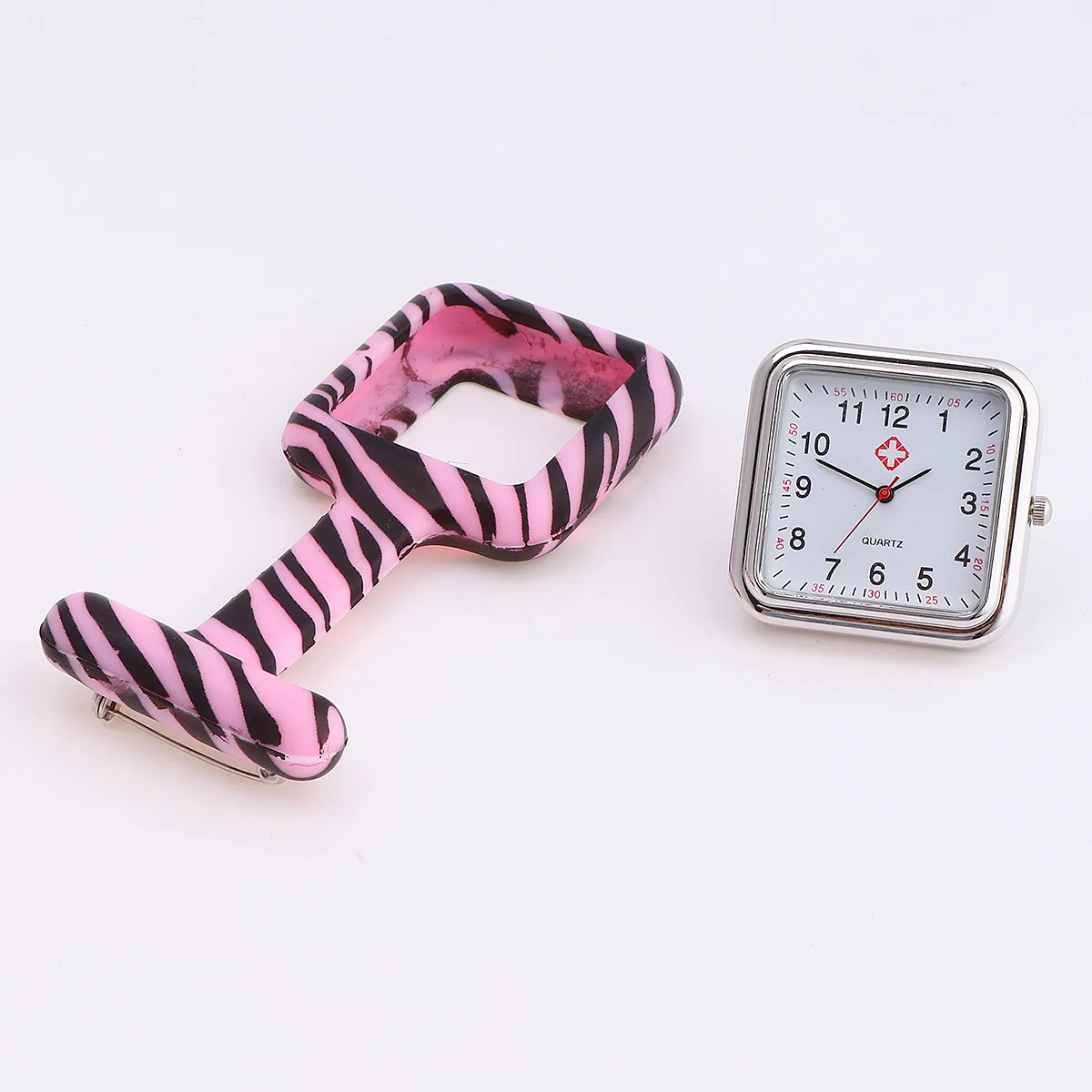 

1pc Silicone Nurse Watch Durable Pocket Watch For Doctors Nurses Portable Timepiece With Clear Numbers Hospital Work Fashion
