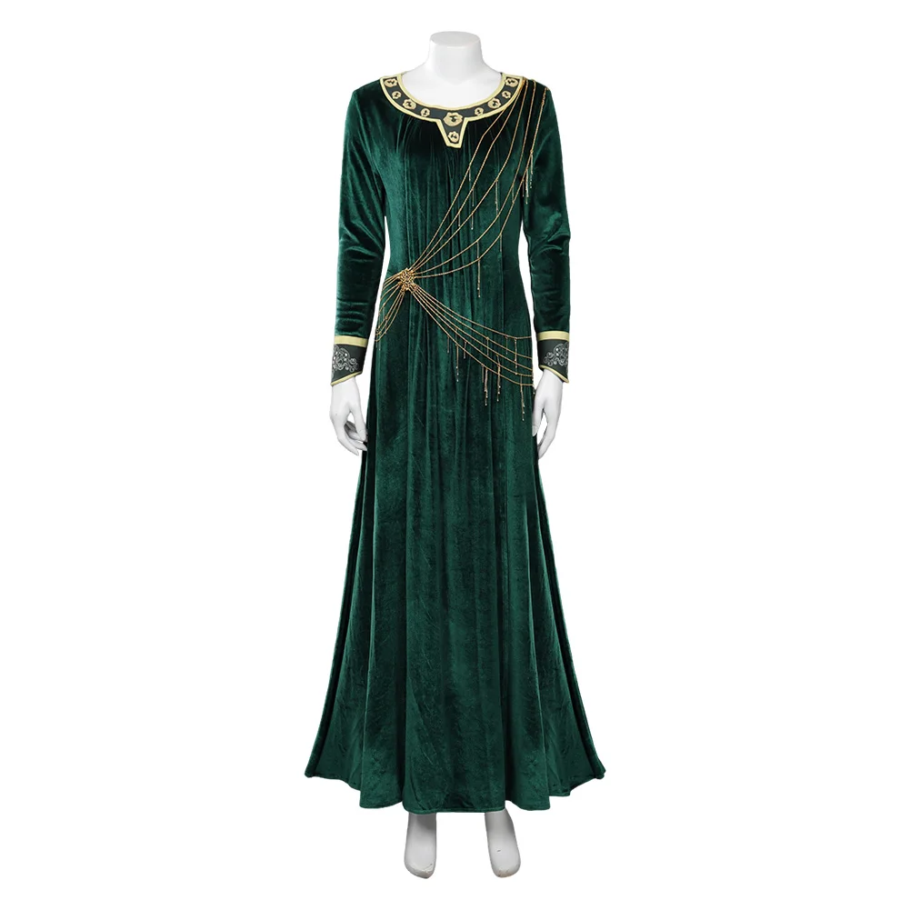 Women Galadriel Cosplay Costume TV Power Season 1 Noldor Lady Fantasia Halloween Carnival Clothes For Female Disguise Role Play