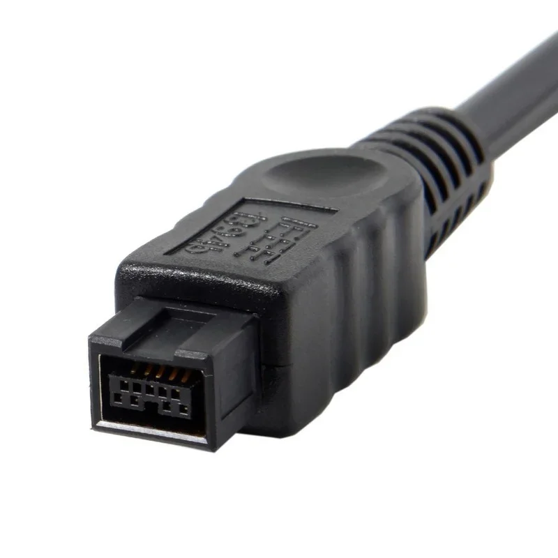 Black IEEE 1394 6Pin Female To 1394b 9Pin Female FireWire 400 To 800 Cable Adapter To Connect To A Computer Digital Camera