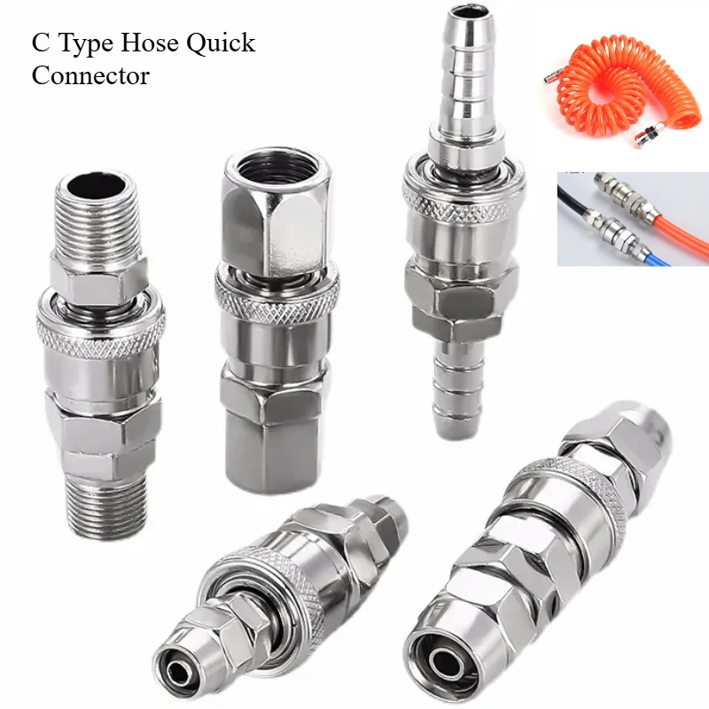 

EU Hose Quick Connector Air Compressor Pneumatic Fitting Pneumatic Valve High Pressure Coupler Quick Coupling Air Tank Parts