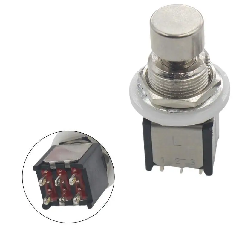 

652F Momentary Stomps Foot Pedal Switches DPDT 6 Pin Box Stomps Foot Switches