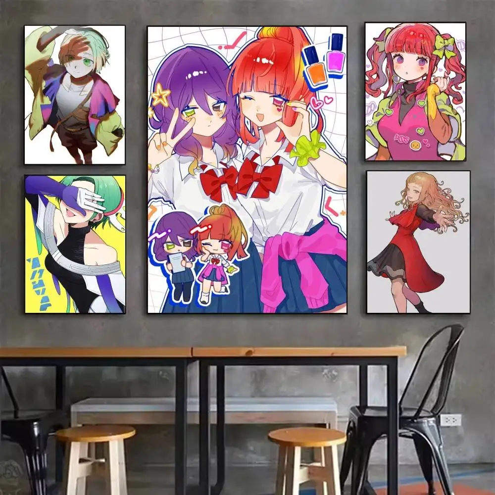 Safebooru Anime Game   Poster Waterproof HD Art Wall Decal Self-Adhesive Print