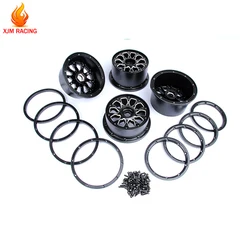 Mozzo ruota in metallo con Set di anelli per 1/5 HPI KM Rofun Rovan Mcd Gtb Racing Baja 5B Ss 5T Truck Rc Car Toys Parts